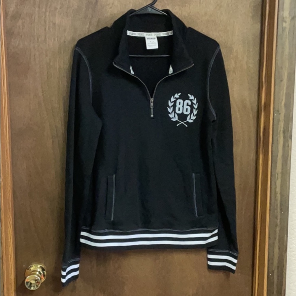 Victorias Secret Pink Quarter Zip Sweatshirt Medium